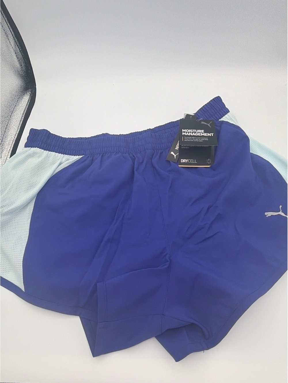 PUMA Womens Running Shorts SZ Lg Lapis Lazuli